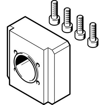 Festo EAMF-A Series Flange for Use with Motor Mounting [EAMF-A-L27-55A]; 194-810