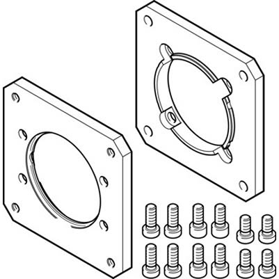 Festo EAMF-A Series Flange for Use with Motor Mounting [EAMF-A-62B-80G]; 194-902