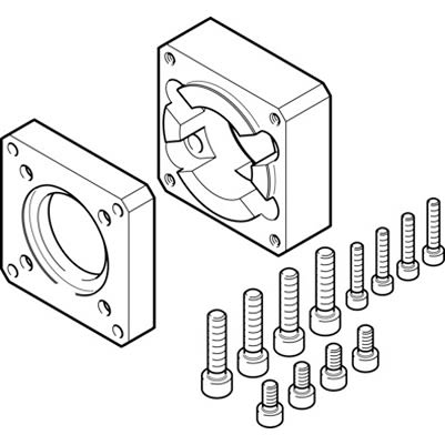 Festo EAMF-A Series Flange for Use with Motor Mounting [EAMF-A-38D-60G/H]; 194-905
