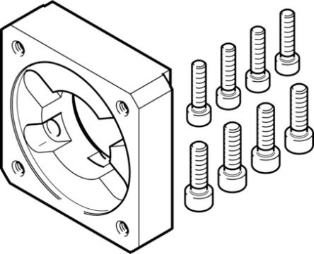 Festo EAMF-A Series Flange for Use with Motor Mounting [EAMF-A-48C-100A]; 194-930