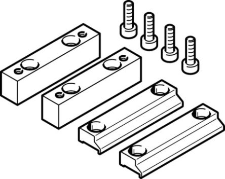 Festo Mounting Bracket EAHF-G1-35-P, For Use With Electric Drives [EAHF-G1-35-P]; 195-137