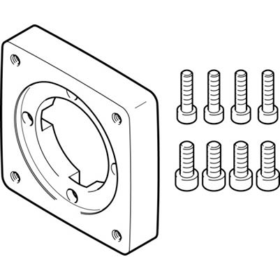 Festo EAMF-A Series Flange for Use with Motor Mounting [EAMF-A-64A/C-80P]; 195-150