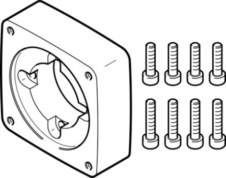 Festo EAMF-A Series Flange for Use with Motor Mounting [EAMF-A-44C-60P]; 195-227