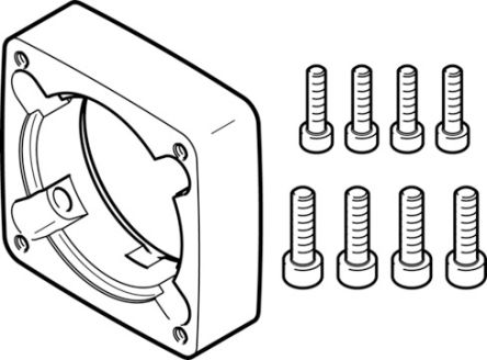 Festo EAMF-A Series Flange for Use with Motor Mounting [EAMF-A-48A-60P]; 195-229