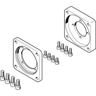 Festo EAMF-A Series Flange for Use with Motor Mounting [EAMF-A-64C-80G-S1]; 195-235