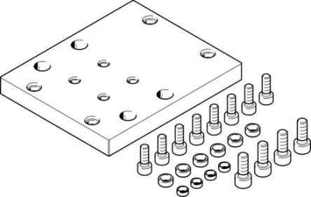 Festo Adapter, For Use With Handling Modules [HMSV-78]; 195-389