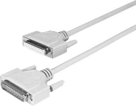 Festo NEBC Series Cable for Use with Controllers, 2m Length, 24 V [NEBC-S1G25-K-2.0-N-S1G25]; 195-399
