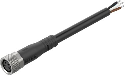 Festo NEBL Series Cable for Use with Controllers, 5m Length, 0 → 30 V [NEBL-M8G4-E-5-N-LE4]; 195-402