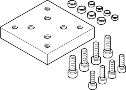 Festo Adapter, For Use With Handling Modules [HMSV-72]; 195-453