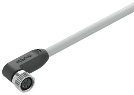 Festo NEBL Series Cable for Use with Controllers, 15m Length, 0 → 30 V [NEBL-M8W4-E-15-N-LE4]; 195-471