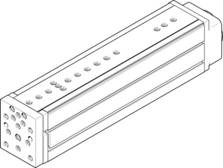 Festo Stepper Motor Linear Actuator, 200mm, 14kg, 1300mm/s, 559341 [EGSL-BS-75-200-20P]; 195-569