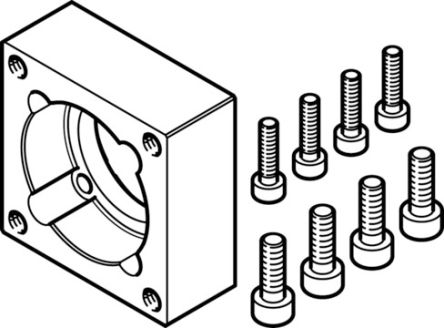 Festo EAMF-A Series Flange for Use with Motor Mounting [EAMF-A-38A-60S/60T]; 195-673