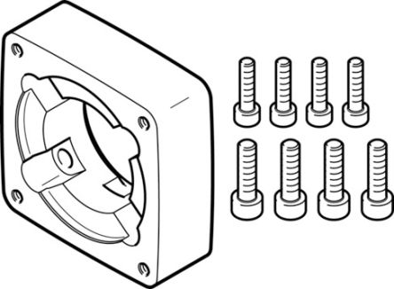 Festo EAMF-A Series Flange for Use with Motor Mounting [EAMF-A-38A-60P]; 195-764