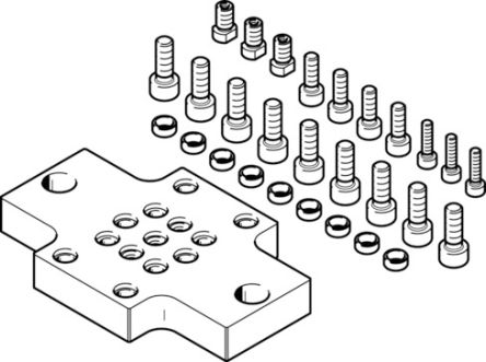 Festo Adapter, For Use With Handling Modules [HMSV-74]; 195-851