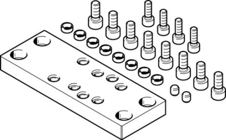 Festo Adapter HMSV-77, For Use With Handling Modules [HMSV-77]; 195-942