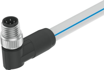 Festo NEBC Series Cable for Use with Controllers, 25m Length, 0 → 30 V [NEBC-D8W4-ES-25-N-S-D8W4-ET]; 196-055
