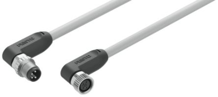 Festo NEBL Series Cable for Use with Controllers, 10m Length, 0 → 30 V [NEBL-M8W4-E-10-N-M8W4]; 196-064