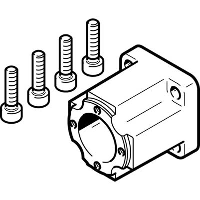 Festo EAMK Series Coupling for Use with Motor Mounting [EAMK-A-D19-28D]; 196-122