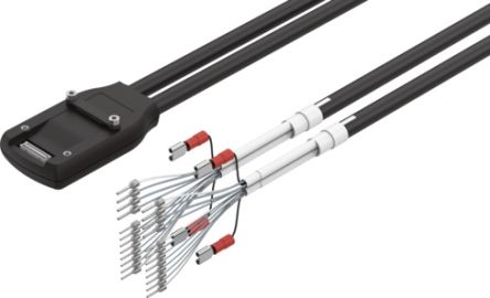 Festo NEBM Series Cable for Use with Controllers, 5m Length, 0 → 50 V [NEBM-SF1W31-EH-5-Q15N-LE28]; 196-298