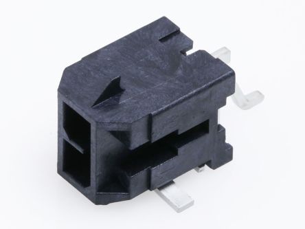 Molex 218216 Series Right Angle Surface PCB Header, 2 Contact(s), 3 mm Pitch, 2 Row(s), Shrouded [2182160200]; 197-080