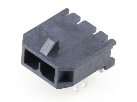 Molex 218989 Series Right Angle Surface PCB Header, 2 Contact(s), 3 mm Pitch, 1 Row(s), Shrouded [2189890210]; 197-093