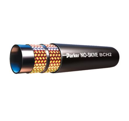 Parker 40000mm Synthetic Rubber Hydraulic Hose Assembly, 27.5 Mpa Max Pressure [BCH2-8]; 197-360