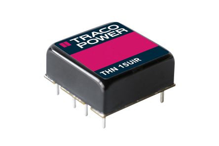 TRACOPOWER THN DC-DC Converter, 5.1V/ 3A Output, 9 → 75 V Input, 15W [THN 15-3611UIR]; 197-373