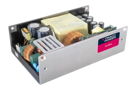 TRACOPOWER AC-DC Power Supply, TCI 500-124U-T, 24V dc, 20.8A, 500W, 1 Output, 90 → 264V ac Input Voltage [TCI 500-124U-T]; 197-767