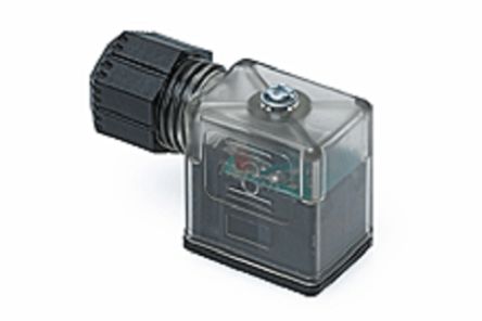 Molex 121208 2P DIN 43650 DIN 43650 Solenoid Connector with Indicator Light, 24 V Voltage [1212080240]; 198-556