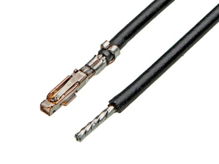 Molex Female iGrid to Pigtail Crimped Wire, 300mm, 22AWG, Black [2174911224]; 198-581