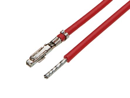 Molex Female iGrid to Pigtail Crimped Wire, 450mm, 22AWG, Red [2174912125]; 198-603