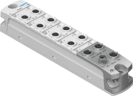 Festo CPX-AP-I Series Digital I/O Module for Use with Valve Terminals, Digital, Digital, 24 V dc [CPX-AP-I-4DI4DO-M8-3P]; 198-978