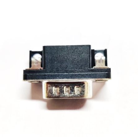 RS PRO 9 Way Right Angle Panel Mount D-sub Connector Plug, with Panel [0]; 199-111