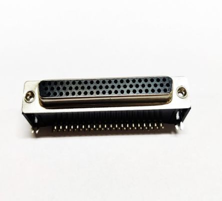 RS PRO 62 Way Right Angle Through Hole D-sub Connector Socket, 2.41mm Pitch [0]; 199-117