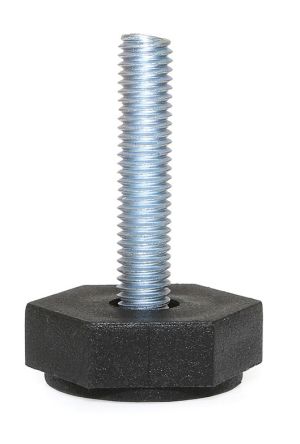 RS PRO M8 34mm Dia. Polypropylene Industrial Adjustable Foot [0]; 199-266