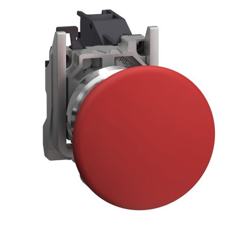 Schneider Electric Harmony Series Push Button, Spring Return, Panel Mount, 22.5mm Cutout, 1 NC, 415V, IP65 [XB4BC42GEX]; 205-285