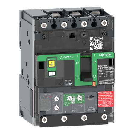 Schneider Electric, ComPacT New generation MCCB 3P 50A, Breaking Capacity 440 V, Fixed Mount [C11F34V050B]; 205-301