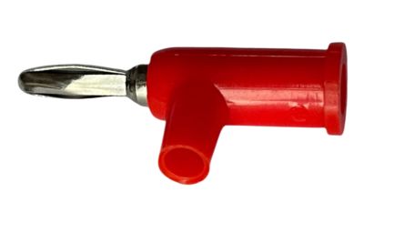 RS PRO Red Male Banana Connectors, 4 mm Connector, Screw Termination, 24A, 30 V ac, 60V dc, Nickel Plating [0]; 205-396