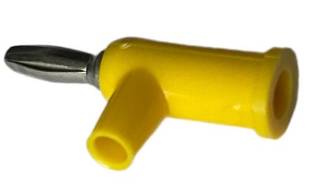 RS PRO Yellow Male Banana Connectors, 4 mm Connector, Screw Termination, 24A, 30 V ac, 60V dc, Nickel Plating [0]; 205-399