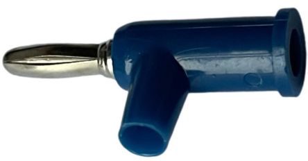 RS PRO Blue Male Banana Connectors, 4 mm Connector, Screw Termination, 24A, 30 V ac, 60V dc, Nickel Plating [0]; 205-400