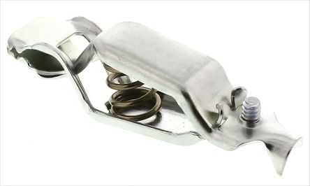 RS PRO Crocodile Clip Crocodile Clip Connection, Zinc-Plated Steel Contact, 20A, Silver [0]; 205-406