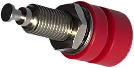 RS PRO Red Female Banana Connectors, 15A, 60V, Nickel Plating [0]; 205-412