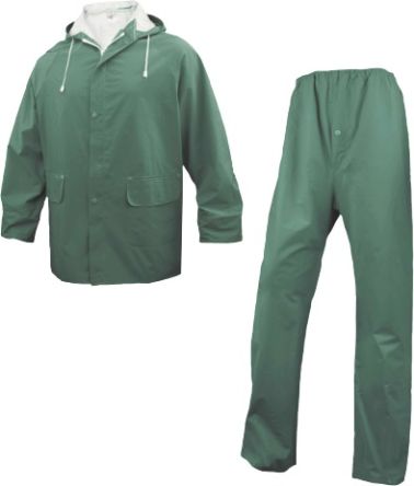 Delta Plus Green Reusable Overall, M [EN304VETM2]; 205-919