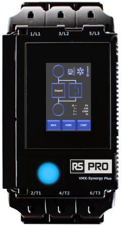 RS PRO Soft Starter, , 110 kW, 200 → 600 V, 3 Phase, IP20 [0]; 206-139