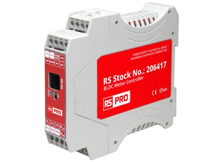 RS PRO Motor Controller, 24 → 48 V, 3 Phase, 20 A, Positioning, Speed Controller Function, 48 V [0]; 206-417