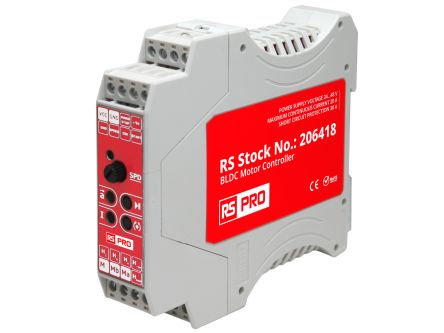 RS PRO 960 W Motor Controller, 24 → 48 V, 3 Phase, 20 A, Speed Controller Function, 48 V [0]; 206-418