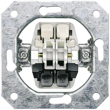 Siemens Two-Circuit Switch Insert 10A, DELTA Series [5TA2154-0KK]; 206-423