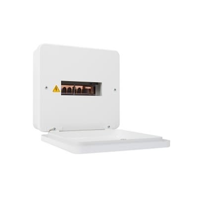 Schneider Electric 6 Way Metal Consumer Unit, 100A, IP3x (with cover), IPxx D (on top) EZ9E6 [EZ9E6MCU]; 207-158