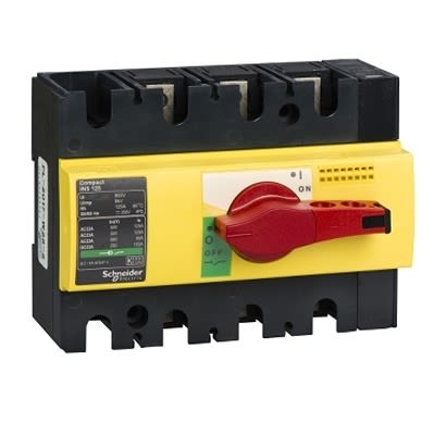Schneider Electric Fuse Switch Disconnector, 3 Pole, 125A Max Current [28926]; 207-241