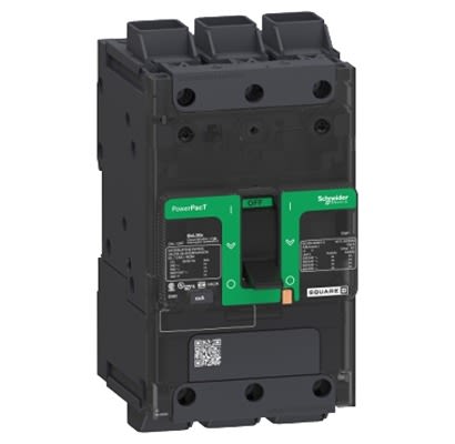 Schneider Electric, ComPacT New Generation MCCB 3P 15A, Breaking Capacity 100 kA, Screw Mount [BJL36015LU]; 207-253